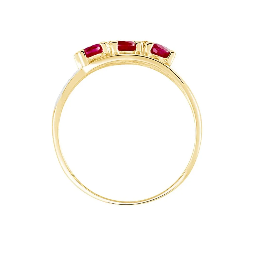 Histoire d'Or Bague Aurora or jaune rubis Hot