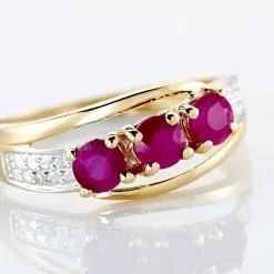 Histoire d'Or Bague Aurora or jaune rubis Hot