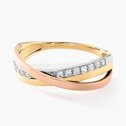 Histoire d'Or Bague Austyn Or Tricolore Oxyde De Zirconium Discount