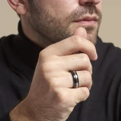 Histoire d'Or Bague Baldev Acier Bicolore New