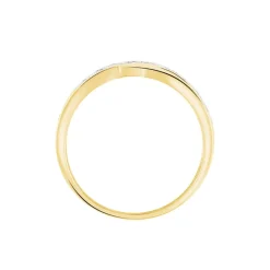 Histoire d'Or Bague Bandeau Or Jaune Oxyde De Zirconium Best