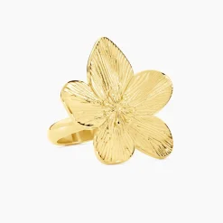 Histoire d'Or Bague Barbade Acier Jaune Online