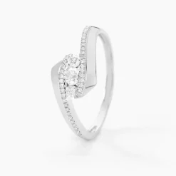 Histoire d'Or Bague Barbara Or Blanc Diamant Hot