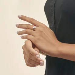 Histoire d'Or Bague Barbara Or Blanc Diamant Online