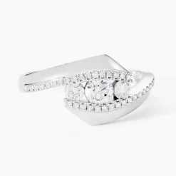Histoire d'Or Bague Barbara Or Blanc Diamant New