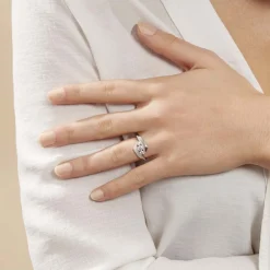 Histoire d'Or Bague Barbara Or Blanc Diamant New