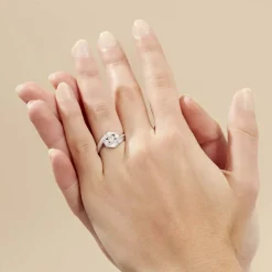 Histoire d'Or Bague Barbara Or Blanc Diamant New