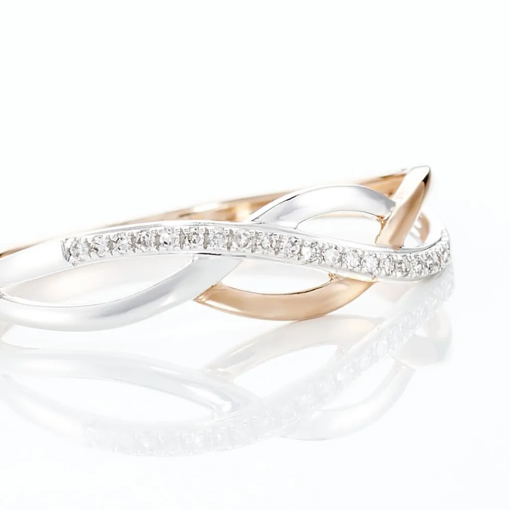 Histoire d'Or Bague Batista Or Bicolore Diamant Clearance
