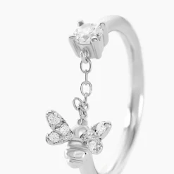 Histoire d'Or Bague Bee Good Argent Blanc Oxyde De Zirconium Outlet