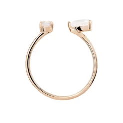 Histoire d'Or Bague Belen Or Rose Topaze Et Quartz Discount