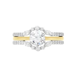 Histoire d'Or Bague Berlin Argent Bicolore Oxyde De Zirconium Sale