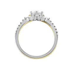Histoire d'Or Bague Berlin Argent Bicolore Oxyde De Zirconium Sale