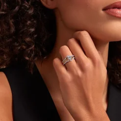 Histoire d'Or Bague Berlin Argent Bicolore Oxyde De Zirconium Sale