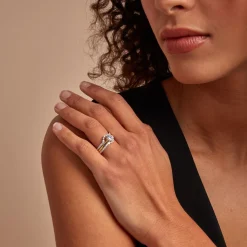 Histoire d'Or Bague Berlin Argent Bicolore Oxyde De Zirconium Sale