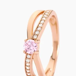 Histoire d'Or Bague Bertheline Argent Rose Oxyde De Zirconium argent rose oxyde rose Sale