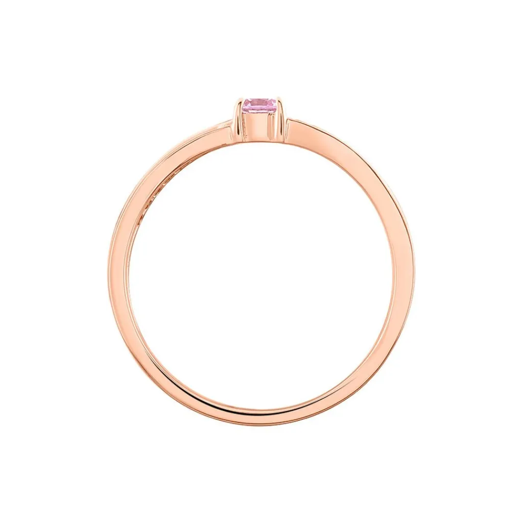 Histoire d'Or Bague Bertheline Argent Rose Oxyde De Zirconium argent rose oxyde rose Sale