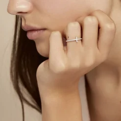 Histoire d'Or Bague Biche Argent Blanc Oxyde De Zirconium Hot