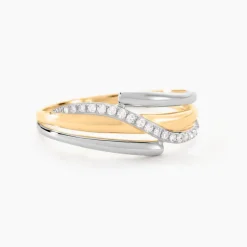 Histoire d'Or Bague Bodil Or Bicolore Diamant Discount