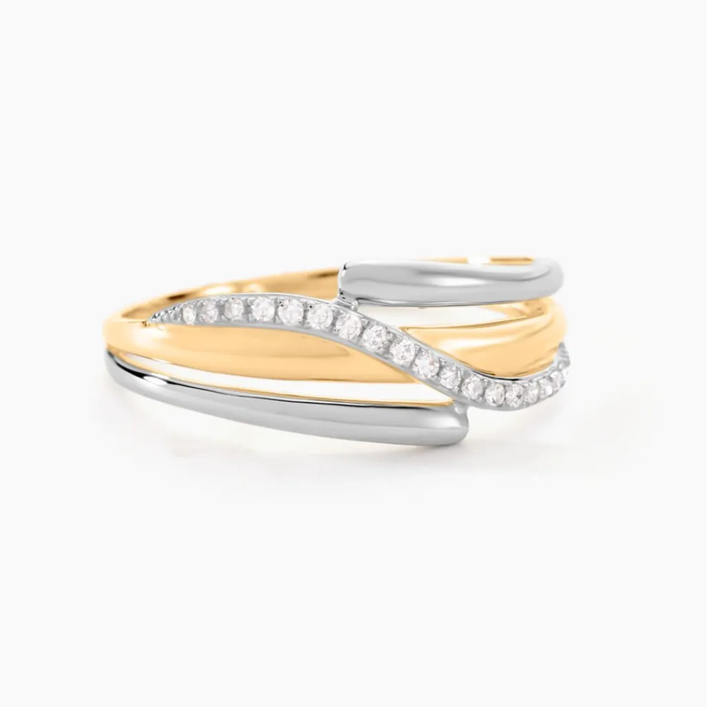 Histoire d'Or Bague Bodil Or Bicolore Diamant Discount