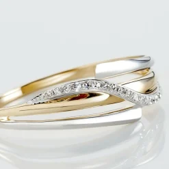 Histoire d'Or Bague Bodil Or Bicolore Diamant Discount