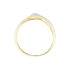 Histoire d'Or Bague Boucle D'or Or Jaune Oxyde De Zirconium Hot