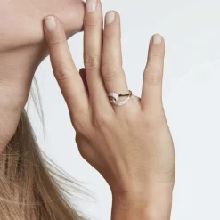 Histoire d'Or Bague Boucle D'or Or Jaune Oxyde De Zirconium Hot