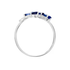 Histoire d'Or Bague Bouquet Or Blanc Saphir Et Diamant Discount