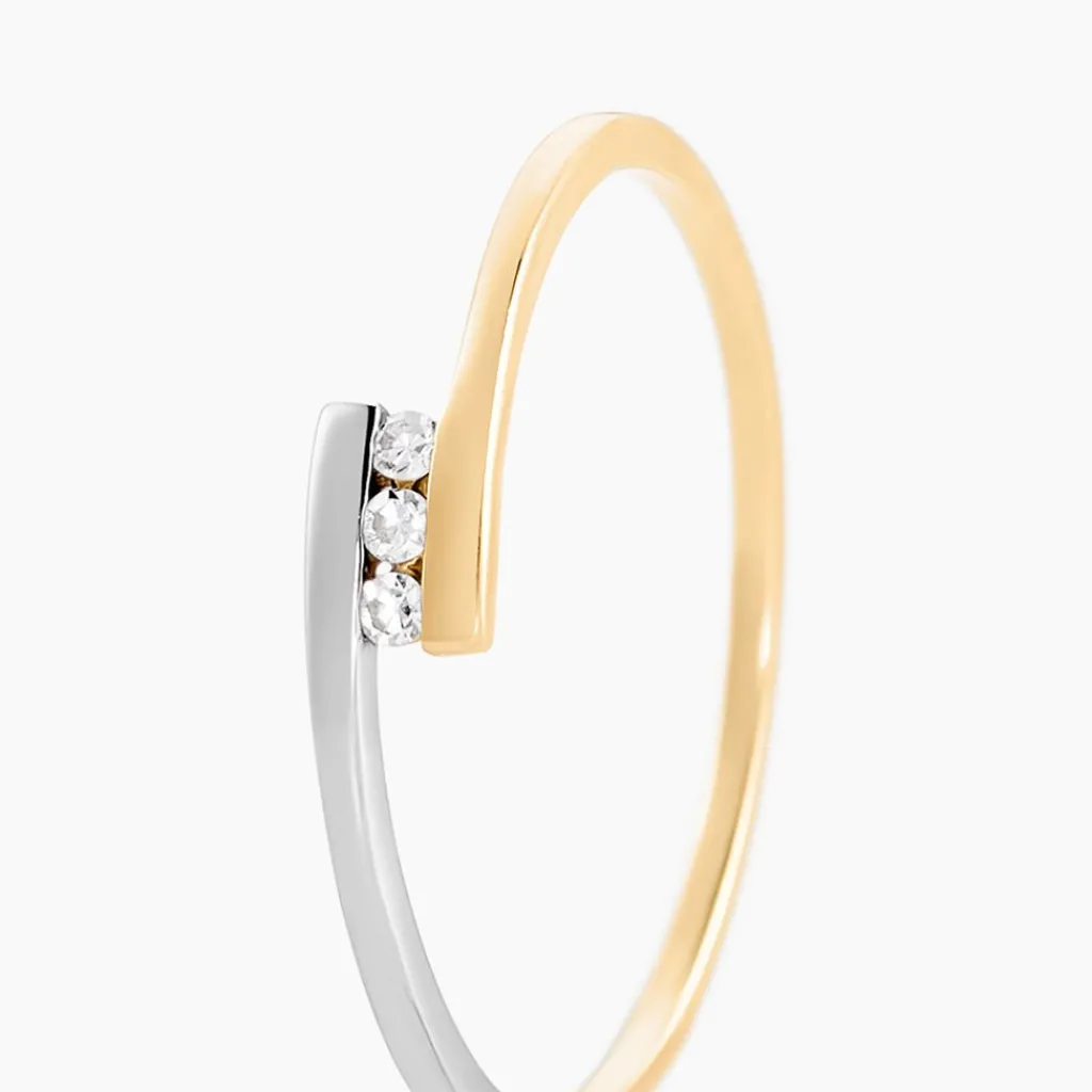 Histoire d'Or Bague Brooke Or Bicolore Diamant Hot