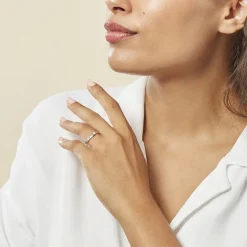 Histoire d'Or Bague Callysta or blanc diamant Discount