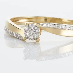 Histoire d'Or Bague Callysta or jaune diamant Clearance