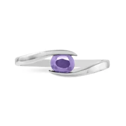 Histoire d'Or Bague Camilia Or Blanc Amethyste Hot