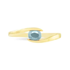 Histoire d'Or Bague Camilia Or Jaune Aigue Marine Hot