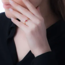 Histoire d'Or Bague Camilia Or Rose Aigue Marine Sale