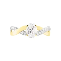 Histoire d'Or Bague Candice De Zirconium or jaune oxyde New