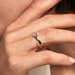 Histoire d'Or Bague Candice De Zirconium or jaune oxyde New