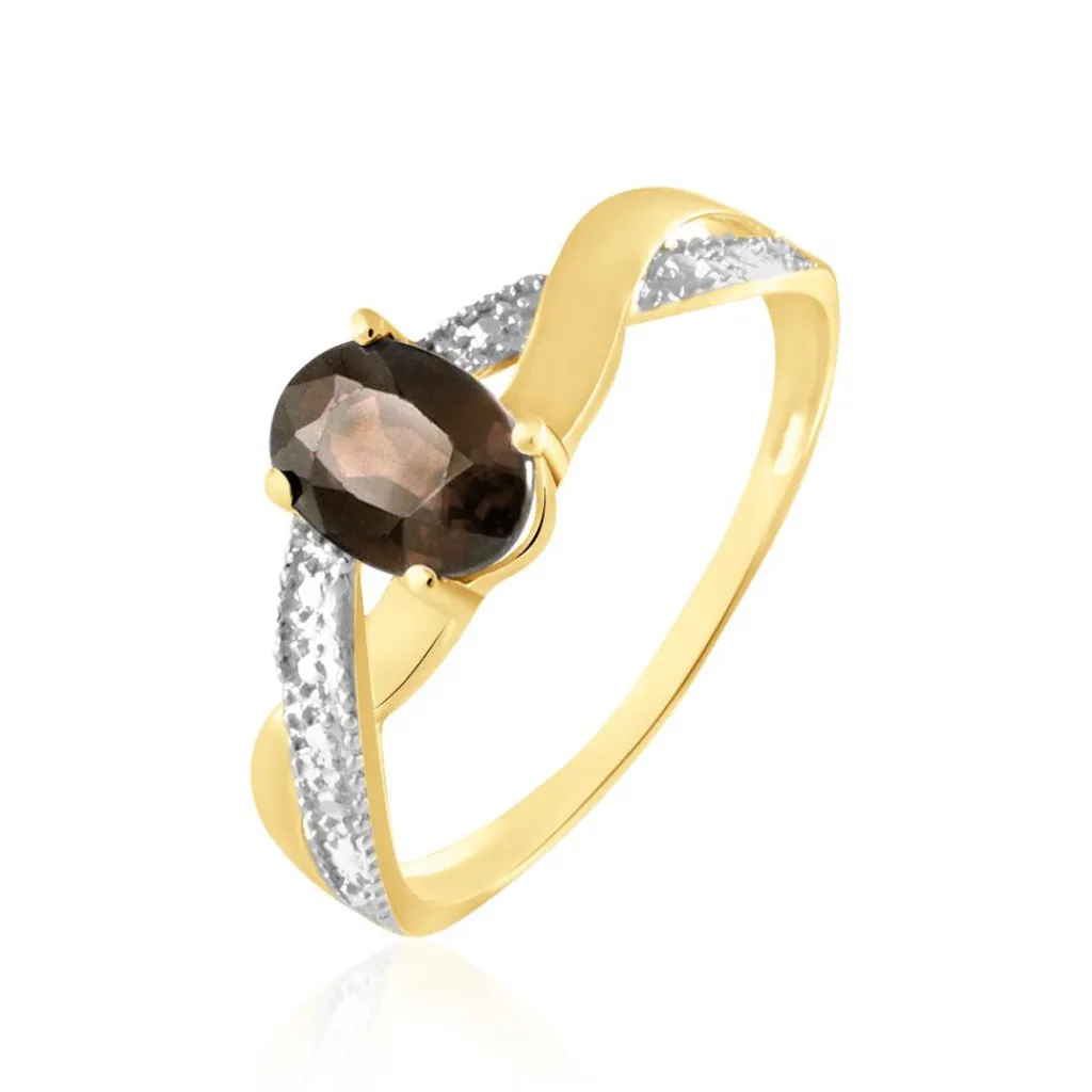 Histoire d'Or Bague Candice Or Jaune Quartz Hot