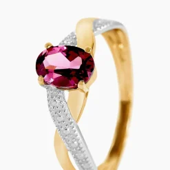 Histoire d'Or Bague Candice Or Jaune Rhodolite or jaune rhodolite fuschia Hot