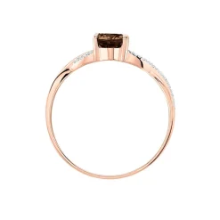 Histoire d'Or Bague Candice Or Rose Quartz Hot