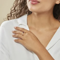 Histoire d'Or Bague Candice Or Rose Quartz Hot