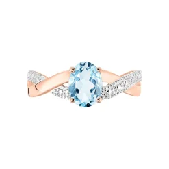 Histoire d'Or Bague Candice Or Rose Topaze Discount