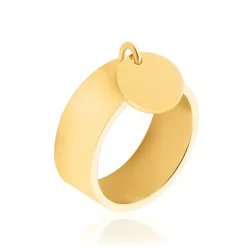 Histoire d'Or Bague Capri Acier Jaune Sale