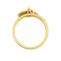 Histoire d'Or Bague Capri Acier Jaune Sale