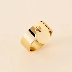 Histoire d'Or Bague Capri Acier Jaune Sale