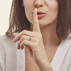 Histoire d'Or Bague Cascade Argent Blanc Oxyde De Zirconium