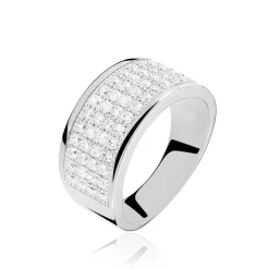 Histoire d'Or Bague Cecelia Argent Blanc Oxyde De Zirconium Outlet