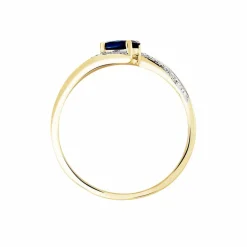 Histoire d'Or Bague Celestine Or Jaune Saphir Et Diamant Outlet