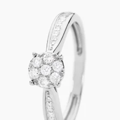 Histoire d'Or Bague Celia or blanc diamant