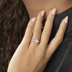 Histoire d'Or Bague Celia or blanc diamant New