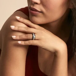 Histoire d'Or Bague Ceramik Design Argent Blanc Oxyde De Zirconium Et Céramique Online