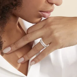 Histoire d'Or Bague Ceramik Design Ceramique Strass Et Céramique New